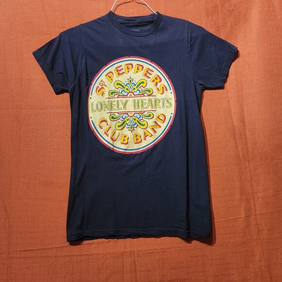 Beatles Sargent Peppers Lonely Hearts Club Band Size Small Blue Womens T-Shirt - Picture 7 of 7